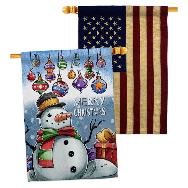 Angeleno Heritage Double Sided 40'' H x 28'' W Polyester Christmas